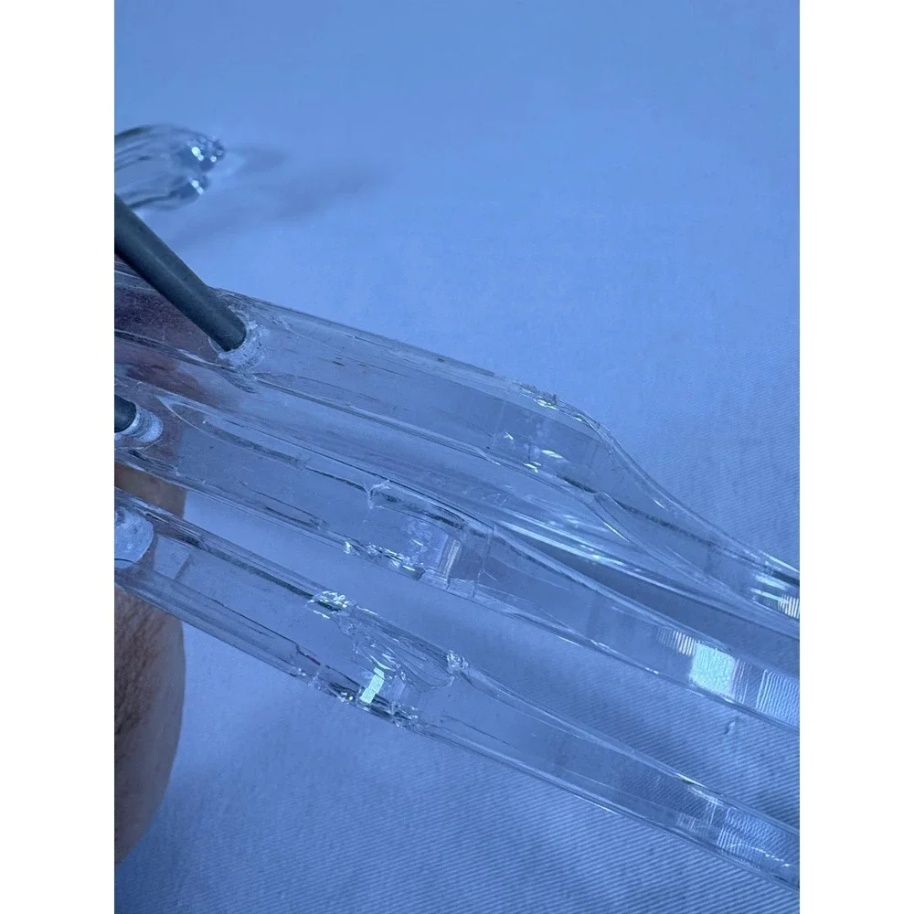 Kenzo x H&M Hangers Clear Good 6pc Acrylic Metal Hook Embossed Logo